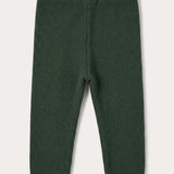 Long knit leggings - green