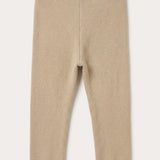 Knitted long leggings - beige