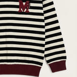 Striped sweatshirt - black