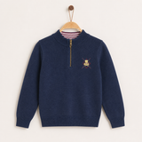 Argyle sweater + bear boys - Navy