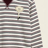 Striped hoodie - Beige