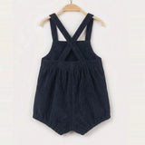 Checked jumpsuit - Navy