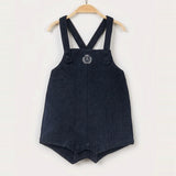 Checked jumpsuit - Navy
