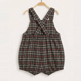 Plaid jumpsuit - red