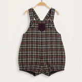 Plaid jumpsuit - red