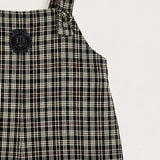 Plaid jumpsuit - black