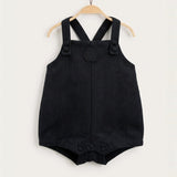 Plaid jumpsuit - black