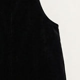 Checkered overalls - black