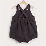 Plaid jumpsuit - brown