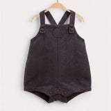 Plaid jumpsuit - brown