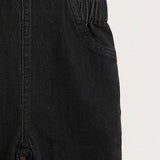 Denim overalls - black