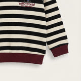 Striped Baby Sweatshirt - Black