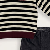 Striped Baby Sweatshirt - Black