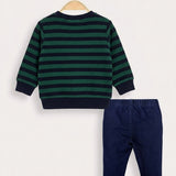 Baby Striped Sweatshirt - Green