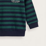 Baby Striped Sweatshirt - Green