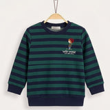Baby Striped Sweatshirt - Green