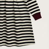 Striped dress - black
