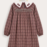 Plaid Dress - Beige