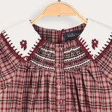 Plaid Dress - Beige