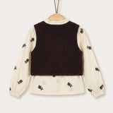 Shirt + vest - beige