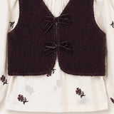 Shirt + vest - beige