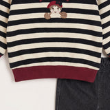 Striped Baby Set - Black