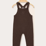 Knitted romper - brown
