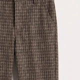 Plaid Knit Pants - cocoa