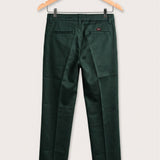 Textured velvet pants - green