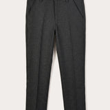 Grey wool trousers - grey