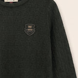 Patterned Basic Sweater - Green