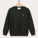 Patterned Basic Sweater - Green