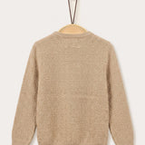 Patterned Basic Sweater - Beige