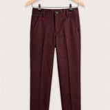 Velvet Textured Pants - Beige