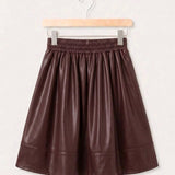 Gathered skirt - beige