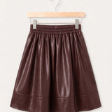 Gathered skirt - beige
