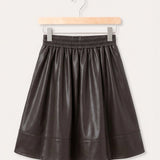 Gathered skirt - brown