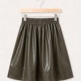 Gathered skirt - dark green