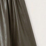 Gathered skirt - dark green