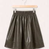 Gathered skirt - dark green