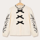 Embroidered shirt - black