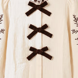Embroidered shirt - brown