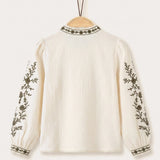 Embroidered shirt - Dark green