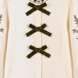 Embroidered shirt - Dark green
