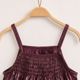 סרפן בלון עם כתפיות - בורדו | בנות | מלאנז' | תמונה 2