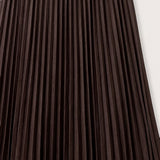 Fleece denim skirt - brown