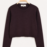 Knit top with stud embellishments - Purple