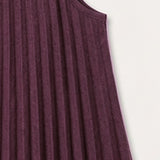 Pleated pinafore dress - Beige