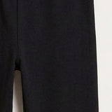 French Terry Leggings - Black