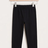 French Terry Leggings - Black